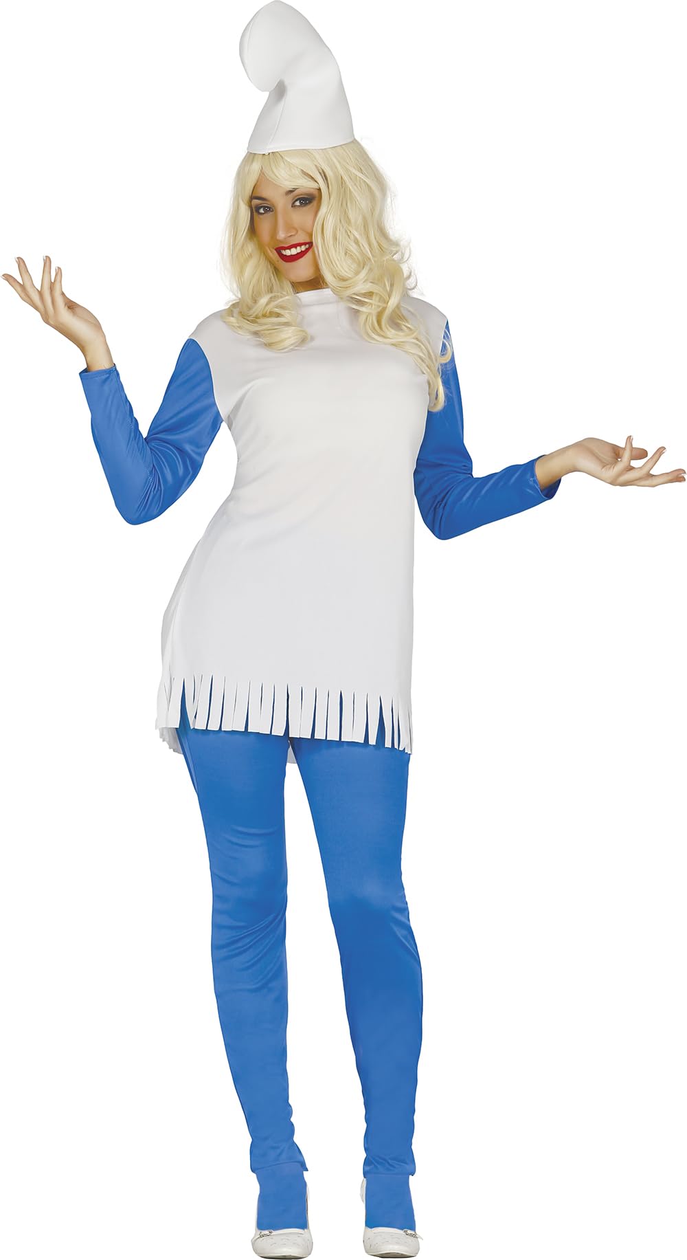 FIESTAS GUIRCA Blue Pom Pom Elf Costume for Women