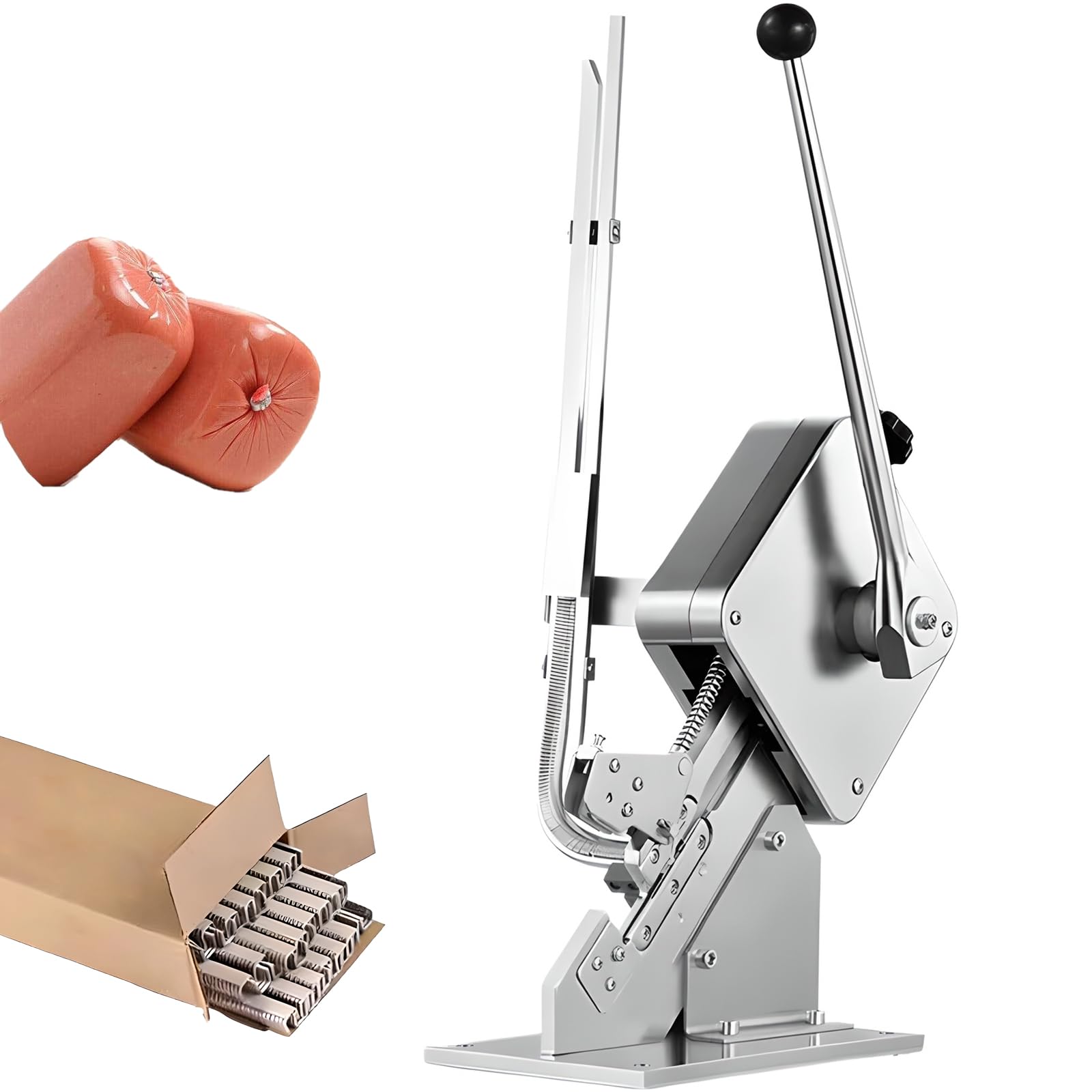 FBJAMZ Manual U-Shape Sausage Clipper Machine, Clipping Packing Sealing Machine, Casing Diameter Bag Tying Cutting Apparatus
