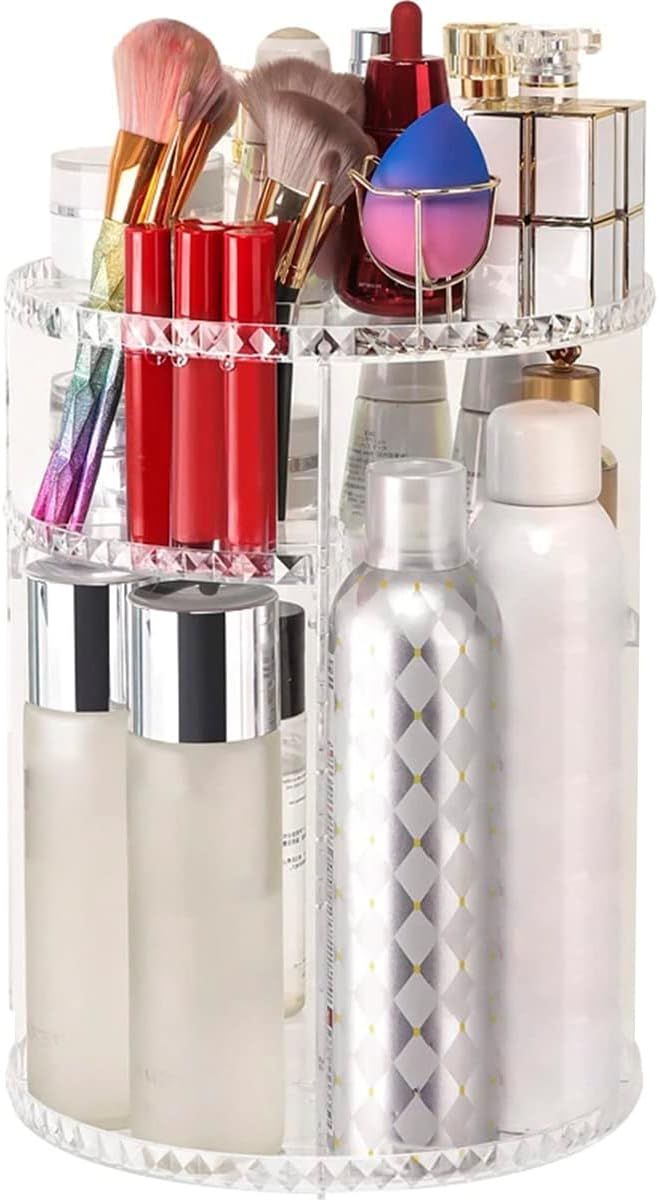 Pretty Kaurv 360 Degree Rotating Beauty Organiser, 3 Tiers Revolving