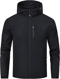 Sponsored You’re seeing this ad based on the product’s relevance to your search query.Learn more about this advertisement Huayuzh Rain Jacket Men's Waterproof Lightweight Raincoat Camping Hiking Breathable Packable Softshell Jacket with Hood