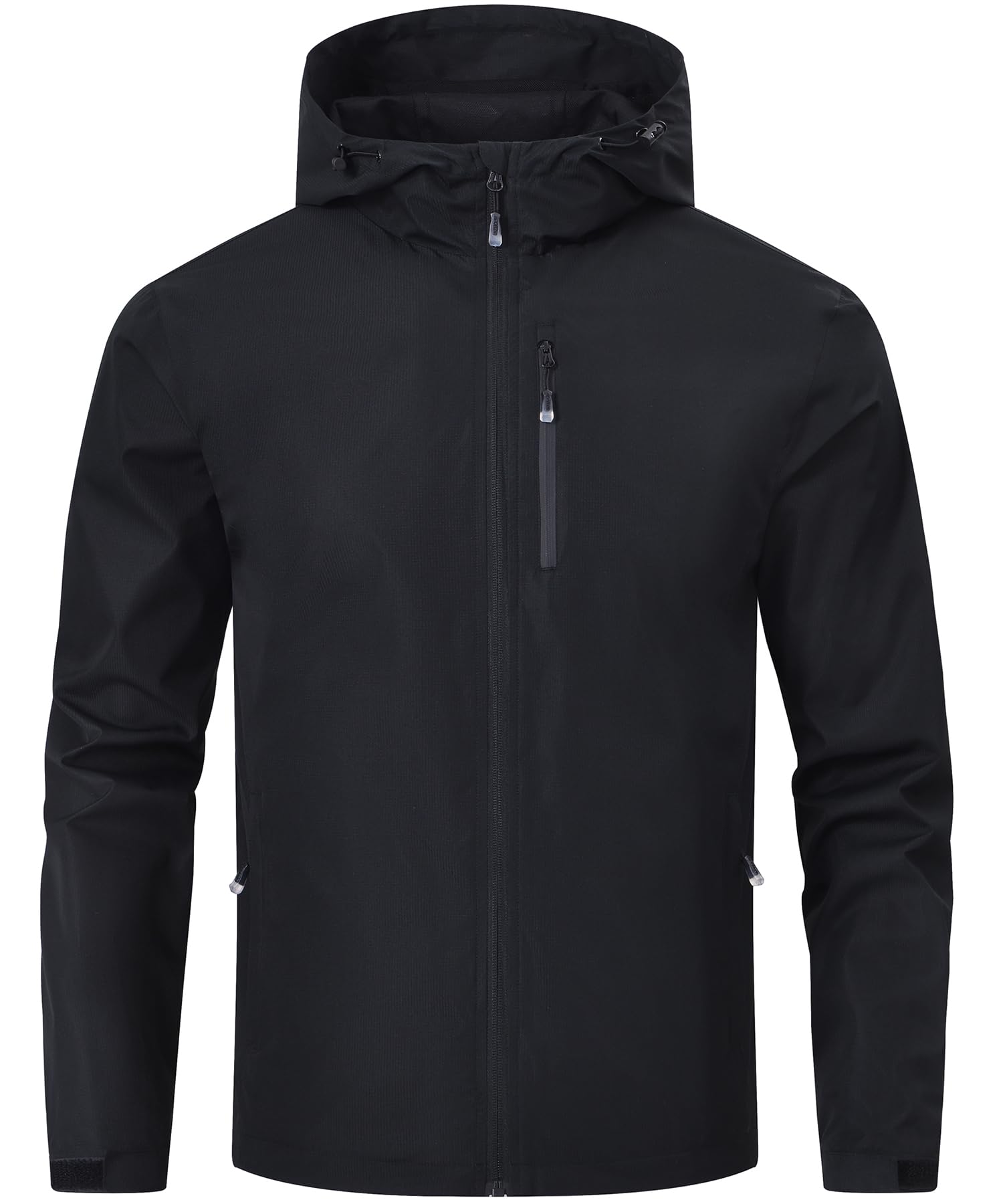 Huayuzh Regenjacke Herren Wasserdicht Leichte Regenmantel Camping Wandern Atmungsaktiv Packbare Softshelljacke mit Kapuze
