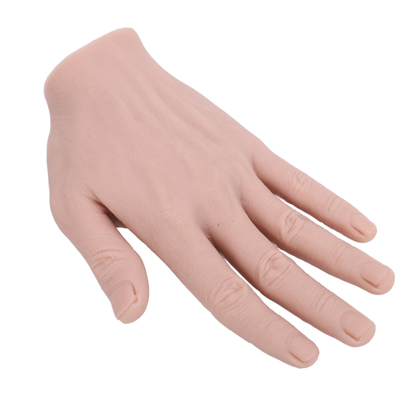 Modello a Mano in Silicone, Silicone Pieghevole -Mano Morbido Portatile, Realistico Riutilizzabile per Oggetti di Scena (Mano sinistra)