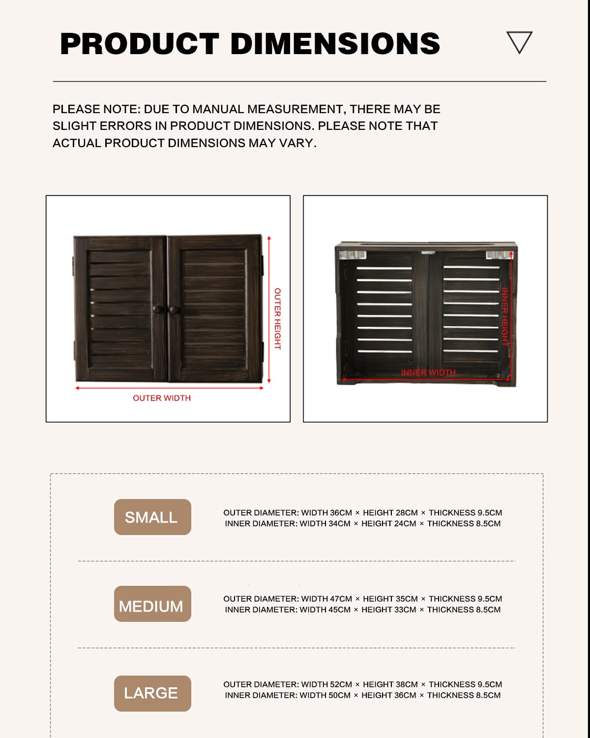 Armoire de rangement murale en bois pour routeur WiFi - Modem décoratif et boîte à câbles - Forte capacité de charge - Design rétro pour la maison et le bureau - 47 x 28 x 9,5 cm