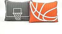 Vista 8 de Lush Decor Juego de edredón reversible de 5 piezas de juego de baloncesto, acogedor y suave, juego de ropa de cama con temática deportiva