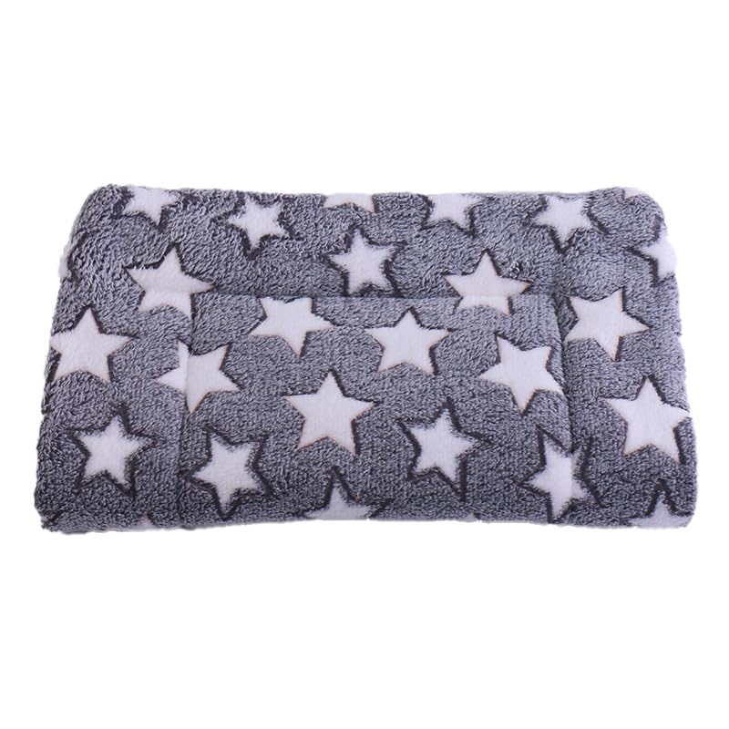 Cama para perros mullida con parte inferior antideslizante, felpa, cojín lavable, alfombrilla antideslizante para perros pequeños y medianos (gris)