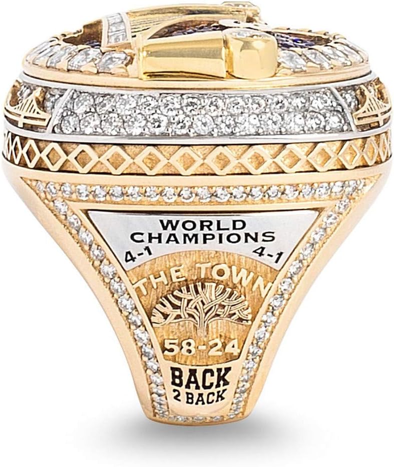 Luxuon Ringemannlicher Ring Golden State Warriors Championship Ring 2018 Curry Spieler Replik Basketballring Fur Freund Sammlung 12 Amazon De Schmuck