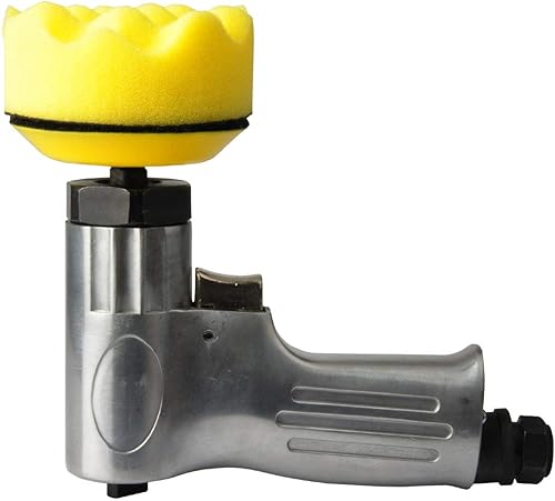 Miniatura 4 de PROSHI Mini kit de pulido de aire de 3 pulgadas Mini pulidor de 3 pulgadas con la almohadilla de lijado y almohadilla de forma y pulido de lana