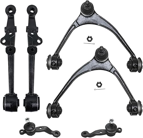 Miniatura 177 de Detroit Axle - Kit de brazos de control AWD para cargador Chrysler 300 Dodge Challenger Magnum, 2 brazos de control superiores delanteros con rótula