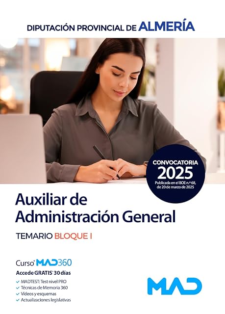 Portada de Auxiliar de Administración General de la Diputación Provincial de Alme