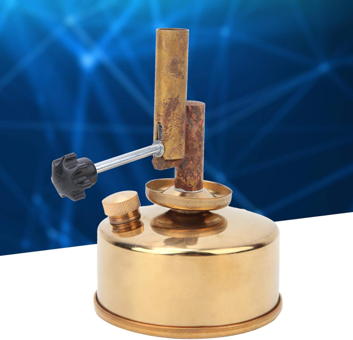 Alcohol Blast Lamp, Seat-Type Copper Alcohol Blast Blow Lamp Laboratory Experimental Instrument(Alcohol Blast Lamp)