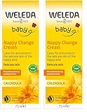 WELEDA - Crème pour le Change au Calendula - Recommandée par les Pédiatres - Apaise les Irritations - Tube 75 ml (Lot de 2)