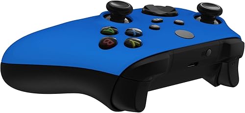 Miniatura 6 de eXtremeRate - Carcasa frontal para Xbox Series X y Xbox S Controller Accesorios personalizados - Controlador no incluido Azul,Dorado champán,Flores