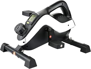ROLTIN Pedal Peddler Exerciser Stationary Portable - Sitdown Recumbent Equipment, Under Desk Mini Exercise Bike Stationary Cycle, Under Desk Mini Elliptical Bike Machine,