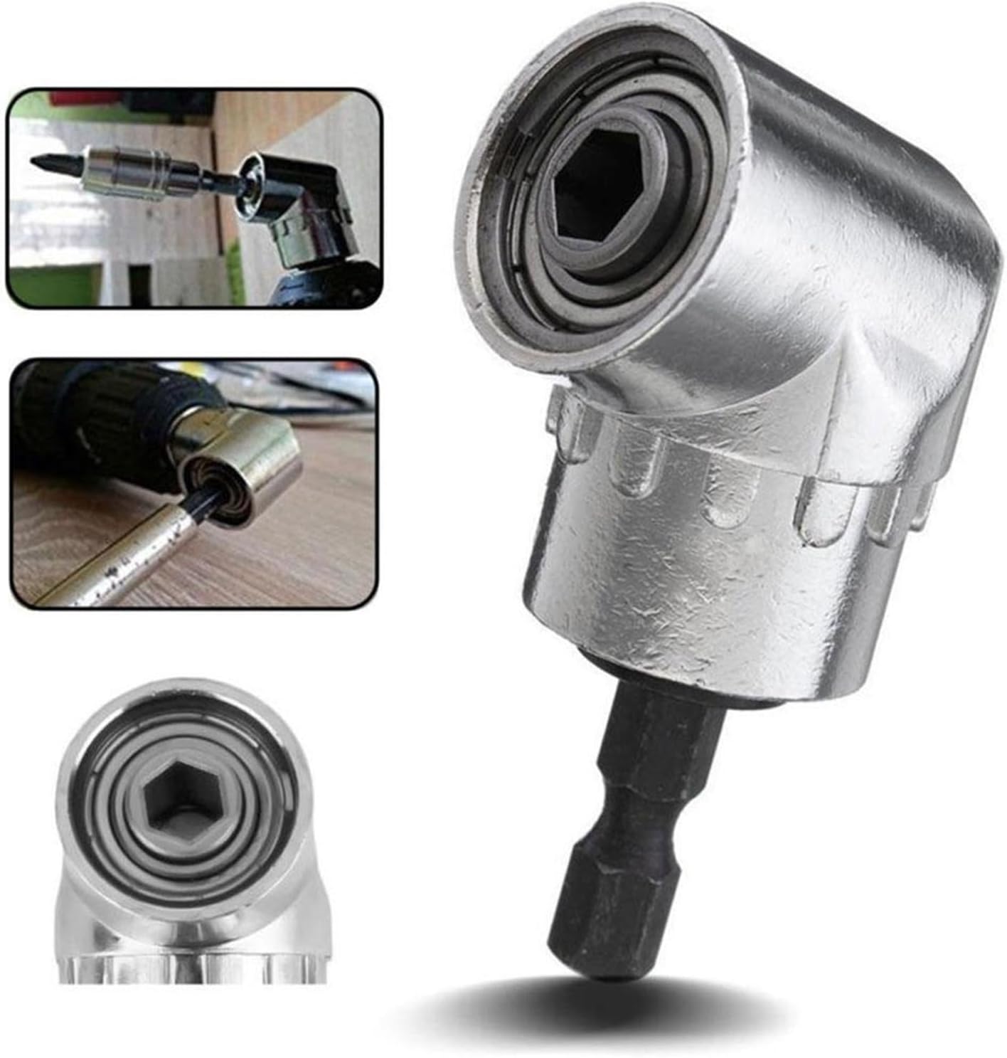 90 Degree Right Angle Drill Screwdriver Adapter Flexible Hand Socket Shaft Tools Woodworking Bit Extension Magnet S9B2