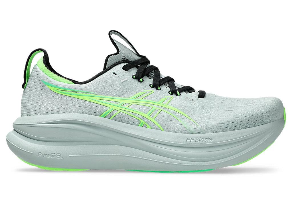 ASICS Mens Gel-Nimbus 28 Cold Moss/Illuminate Green Running Shoes - 8 UK (1011C144.400)