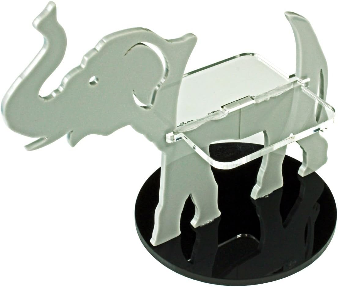 LITKO Elephant Character Mount with 3 inch Circular Base, Grey
