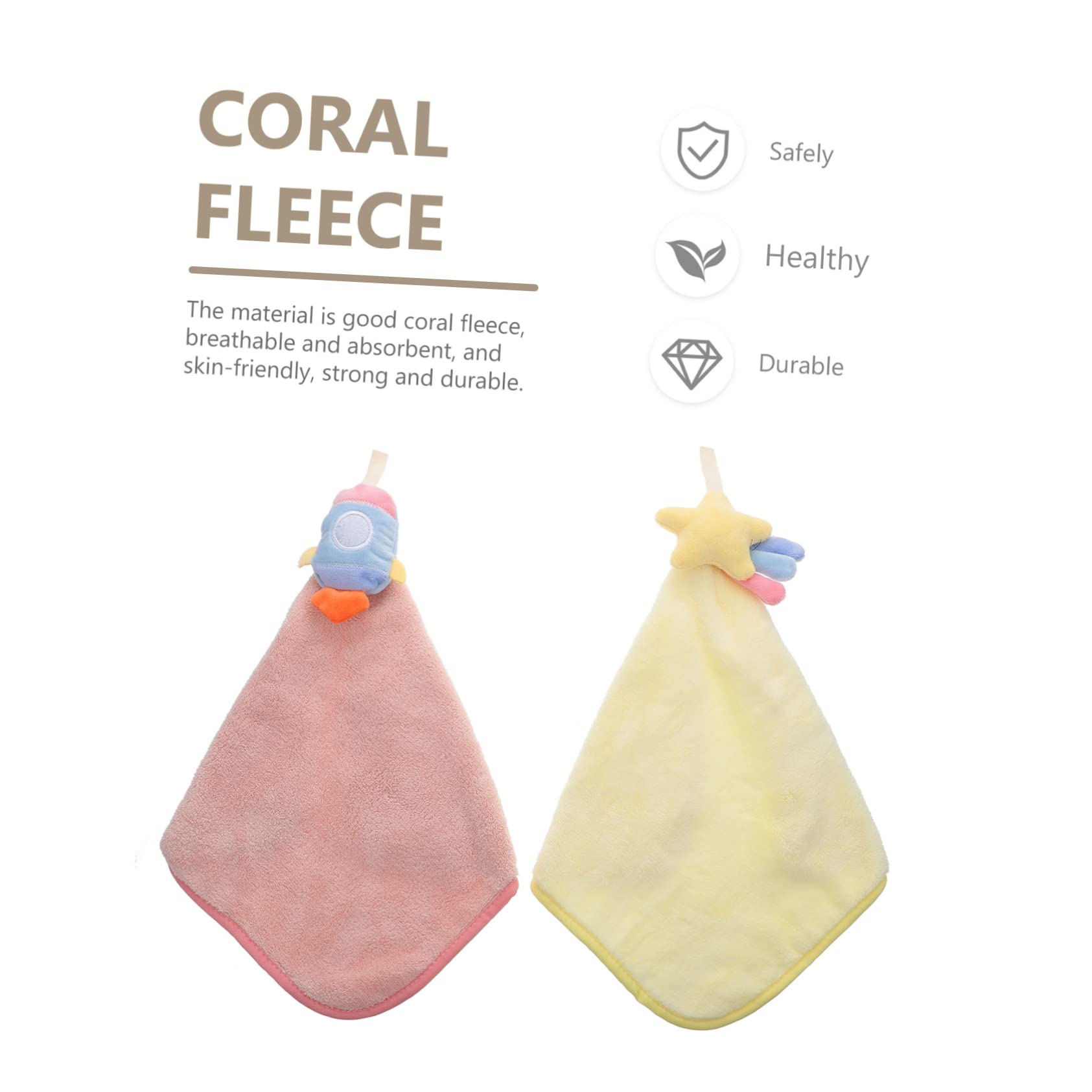 Lot De 2 Serviettes à Main En Polaire – 50 X 50 Cm – Bord Dentelle – Absorbantes Et Douces – Pour Cuisine Et Salle De Bain - 10