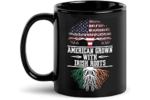 American-Grown-With-Irish-Roots Coffee Mug: St. Patrick's Day Irish Flag Mug