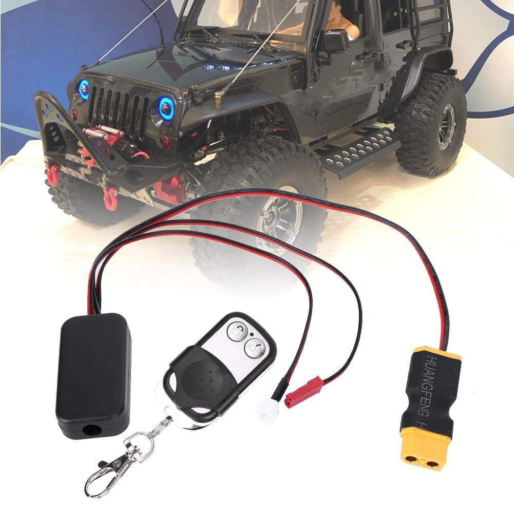 VGEBY RC Winch Controller, 1/10 RC Crawler Winch Controller, Ricevitore Telecomando Senza Fili, per D90 SCX10 90046, Senza Fili, for RC Truck, Jeep, SUV, RC Players, Hobbyists, Model Car Enthusiasts