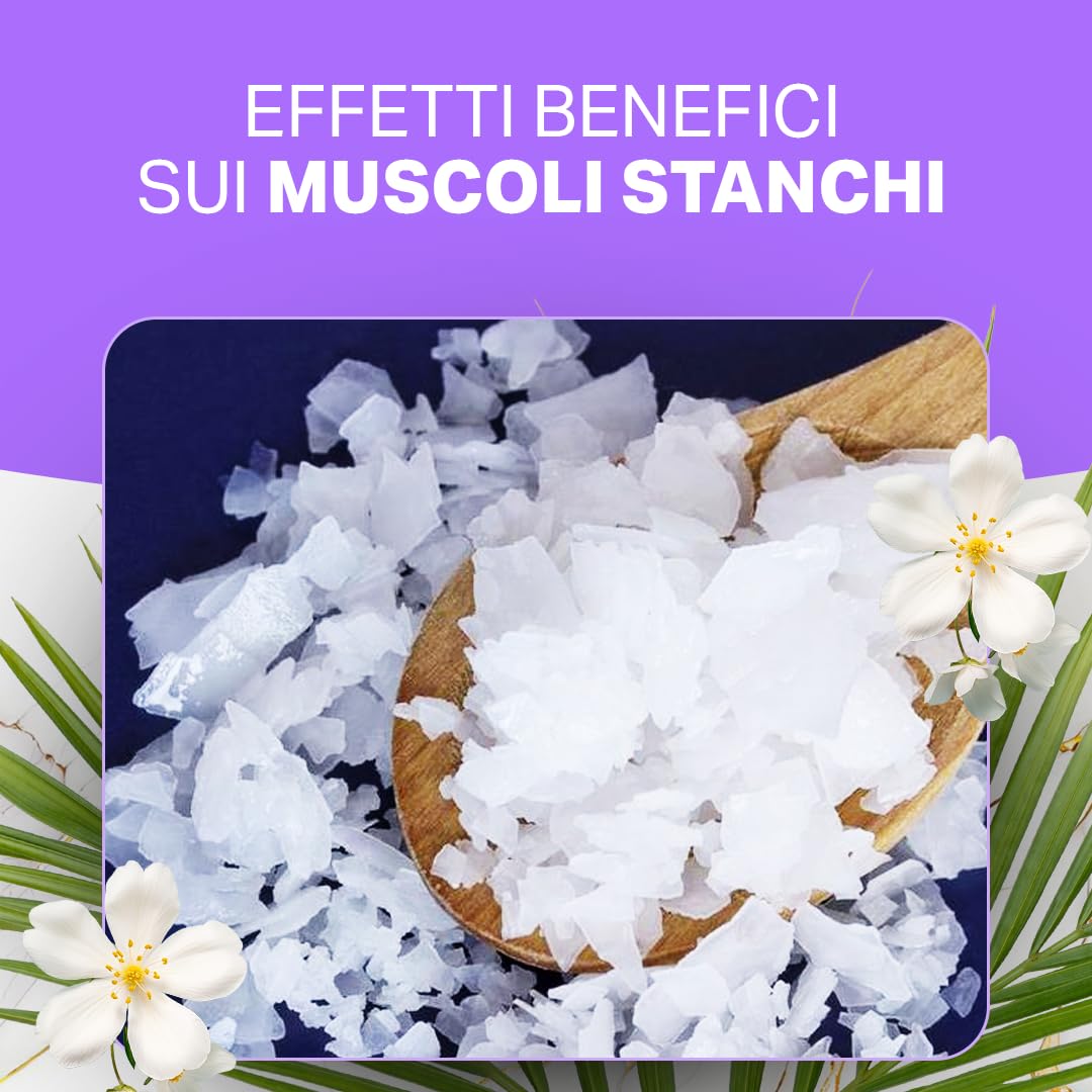 Cloruro di Magnesio Flakes I Magnesium Cloruro Puro in Fiocchi I Sale da Bagno Esaidratato I Magnesio in Polvere Naturale per Bagno e Benessere (8 kg (1er Pack))