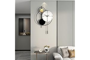 Modern 24" Silent Wall Clock for Elegant Home Decor
