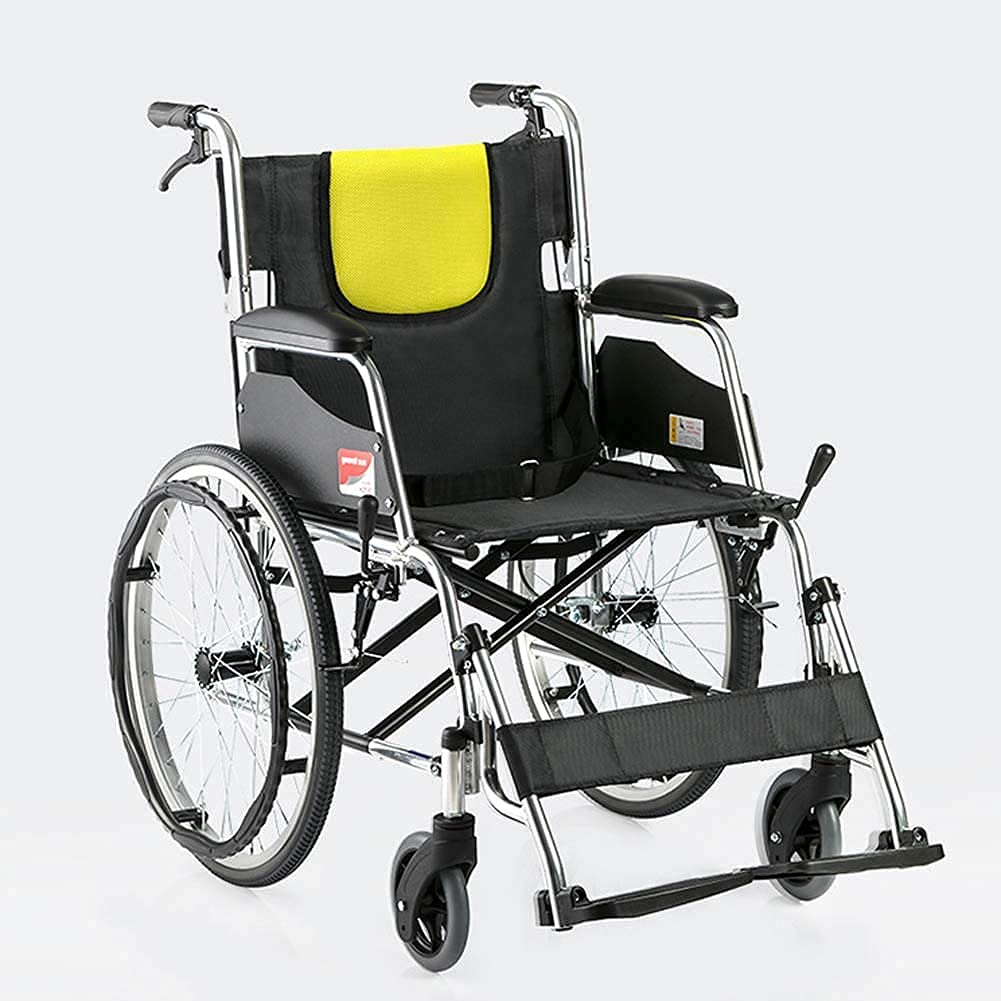 Sedia a rotelle elettrica, Carrozzina elettrica Portatile Pieghevole e Leggera con Cintura di Sicurezza, Alimentazione elettrica o manipolazione Manuale