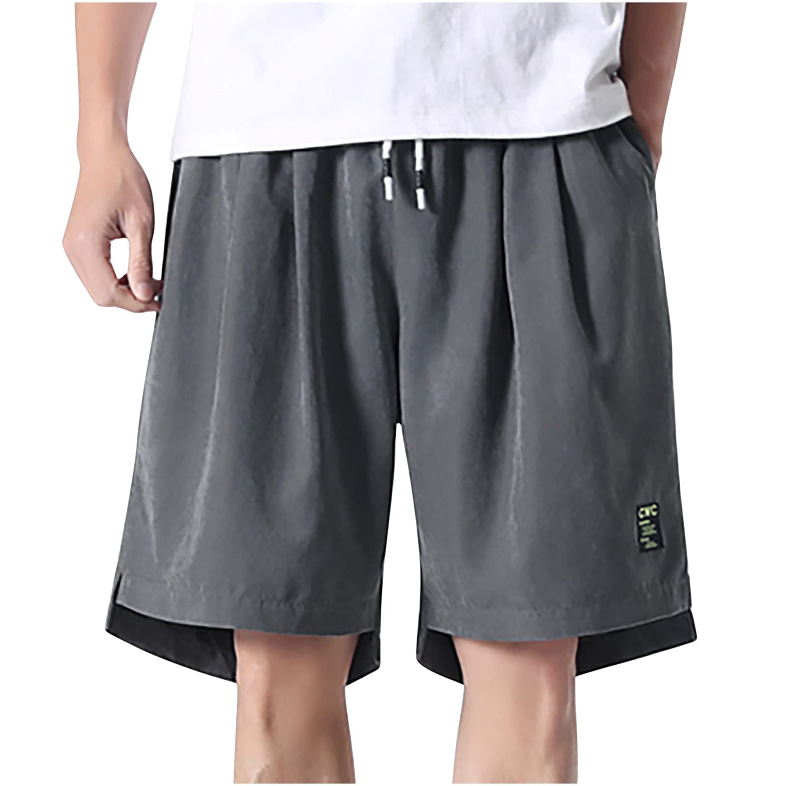 Muscularfit Mens Casual Shorts Comfortable Outdoor Sports Gym Workout Shorts 5 Inseam Lightweight Basic Shorts with Pockets