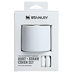 STANLEY Quencher Boot and Straw Cover Cap | Anti-Slip Silicone Protector for 14 oz Tumbler with Handle | Accessory Set for Stainless Steel Drinking Cup | BPA-Free | Pale Stone
