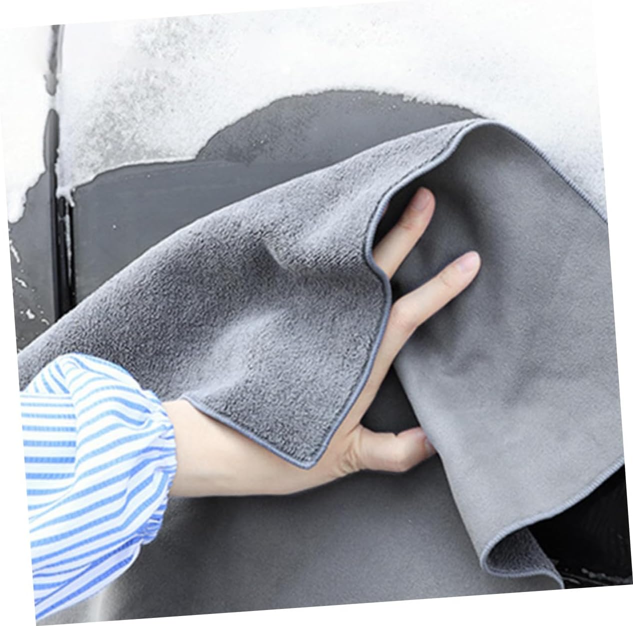 Car Wash Towel 30x60cm Absorbent Thickened Suede Chamois Car Drying Cloth Lint-Free Cleaning Rag for Auto Interior and Exterior Detailing
