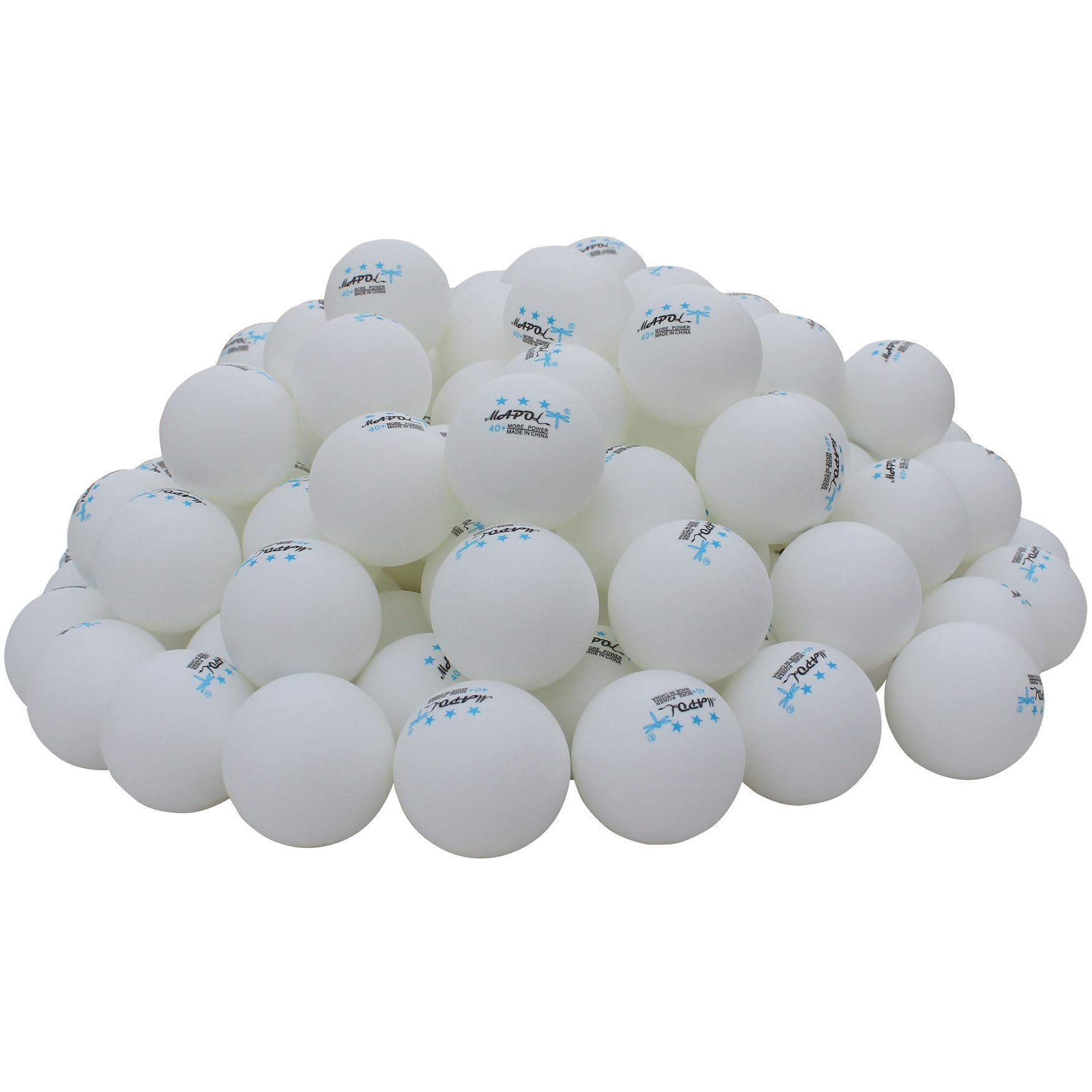 MAPOL 200 Count Table Tennis Balls, 3 Star Advanced Training Ball, Bulk Ping Pong Balls for Indoor & Outdoor Sports