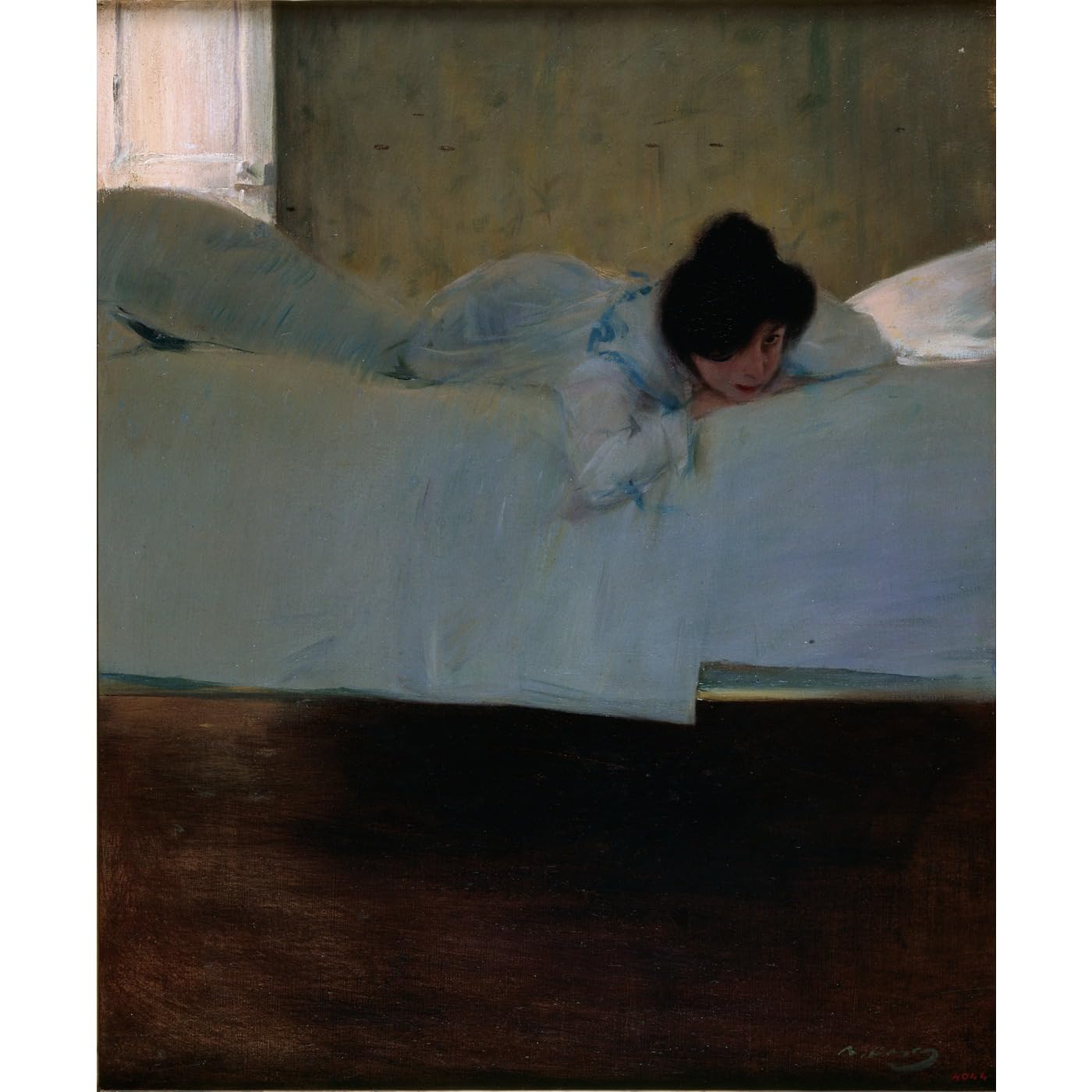 Toile roulée d'art Ramon Casas Paresse grand format 127x101.6 - 2