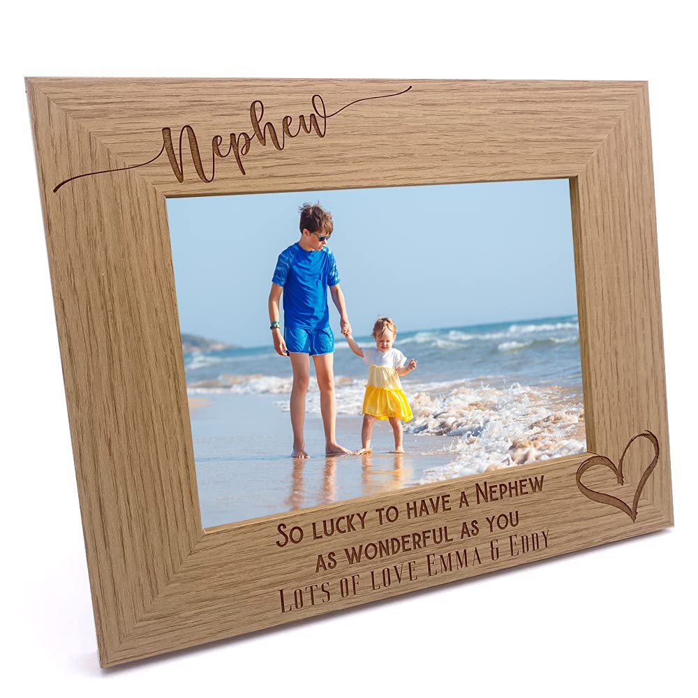 Personalised Nephew As Wonderful As You Photo Frame gift (4 x 6 Inch)