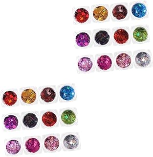 Amosfun 24 Peças Flocos De Arte De Unhas Flocos De Lantejoulas Adesivos De Flocos De Arte De Unhas De Outono Glitter De Ação De Graças Para Unhas Flocos De Glitter De Unhas Flocos De