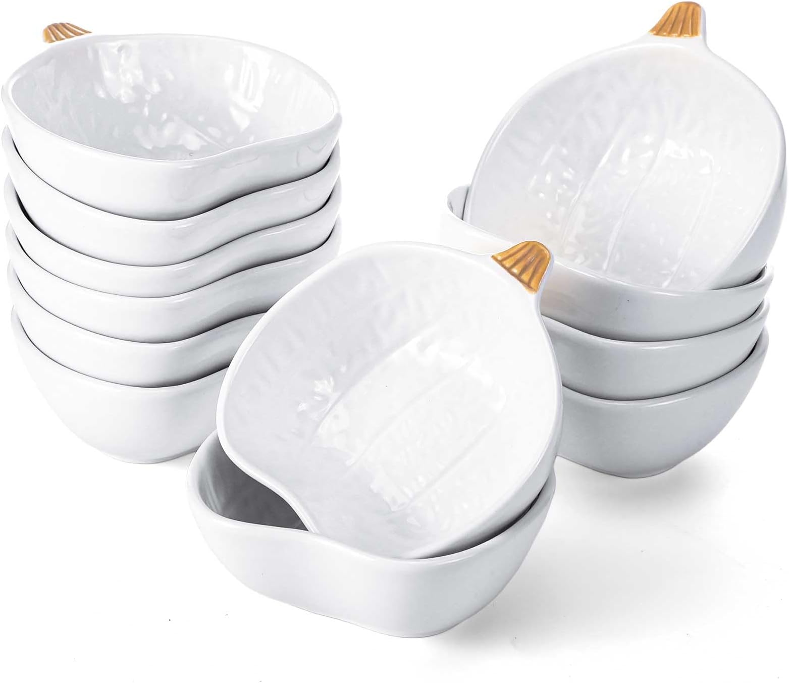 Amazon.com: Pumpkin Ramekins Small Ceramic Pumpkin Bowls for Baking 6 ...