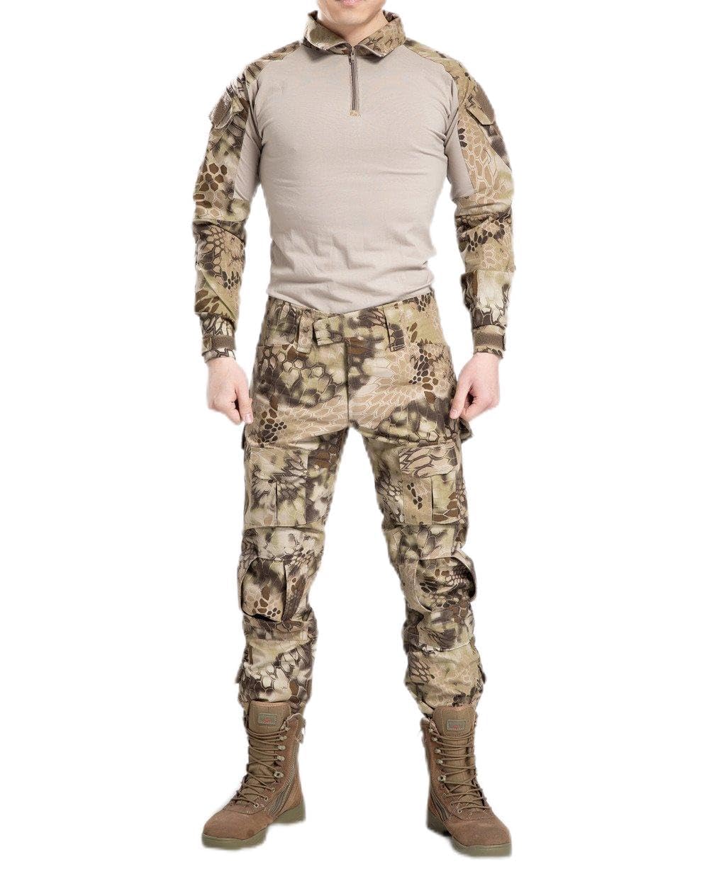 NogaNew Series Commando Camouflage Frog Suits Camouflage Pants Tactical Pants Jungle Camouflage Army Uniform