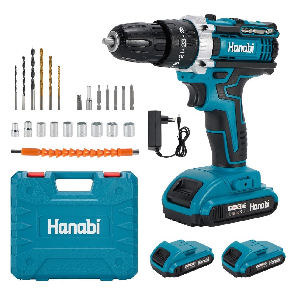 a.m.a handiworks　HD Furadeira Parafusadeira De Impacto Profissional Portátil 21v com 2