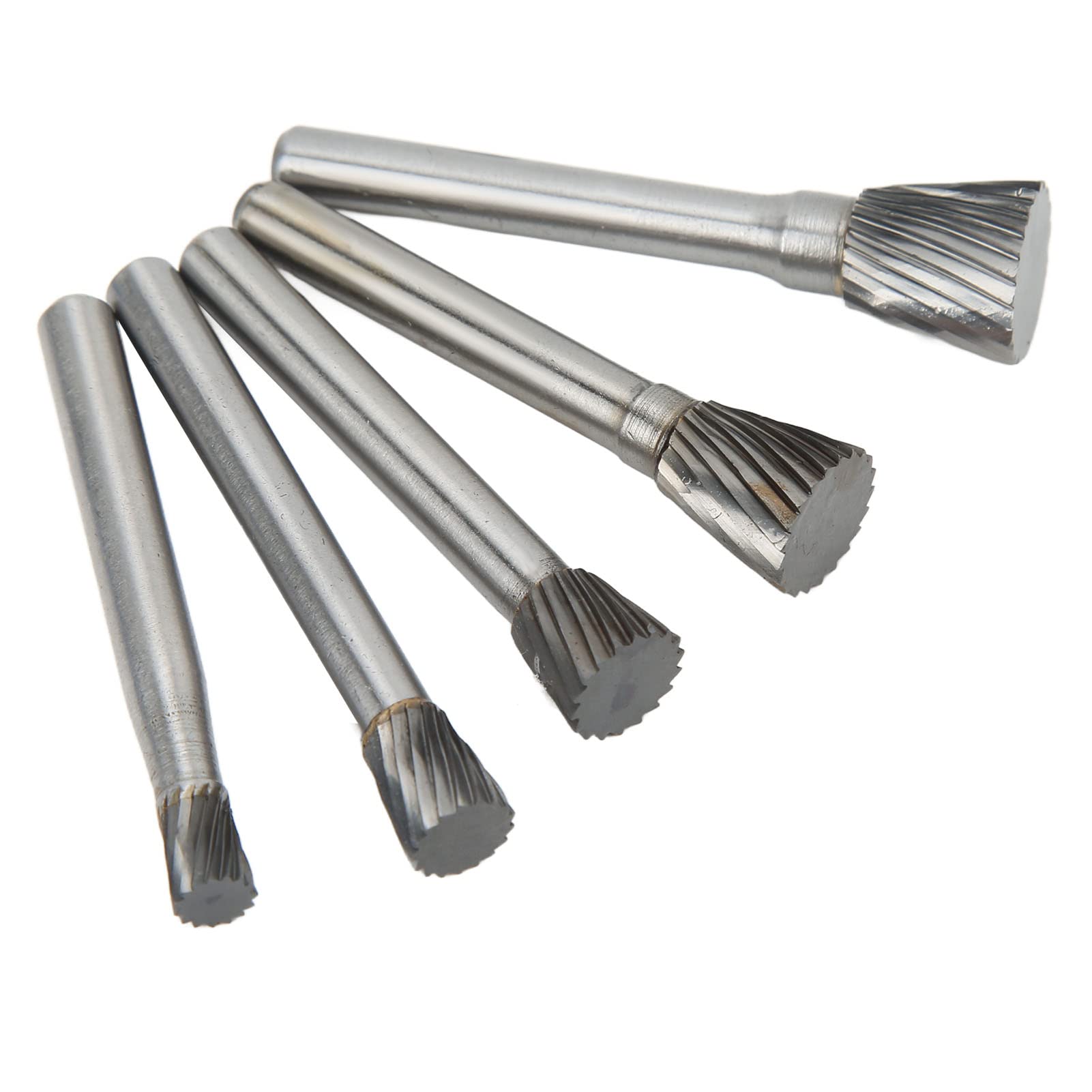 N-Typ-Hartmetall-Frässtift-Set, Einzelschnitt, 6 mm Schaft, Schleif- und Polierfeilen für die Oberflächenreinigung von Flugzeugen, Automobilen, Schiffen