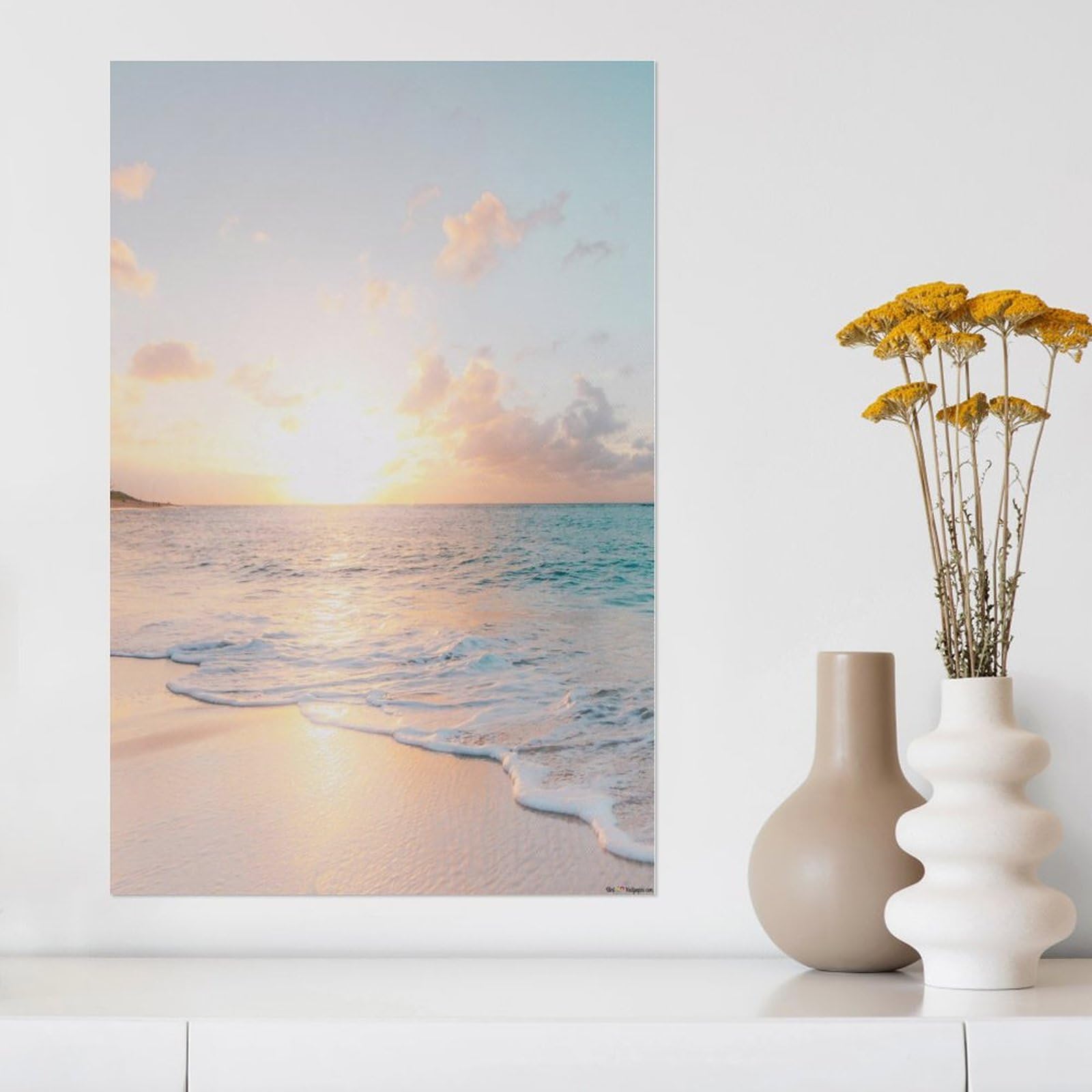 絵画　油絵　絵　インテリア　壁掛け　カリブ海　自然　ナチュラル Amazon.co.jp: 絵画 インテリア おしゃれ 海の絵画 アートパネル