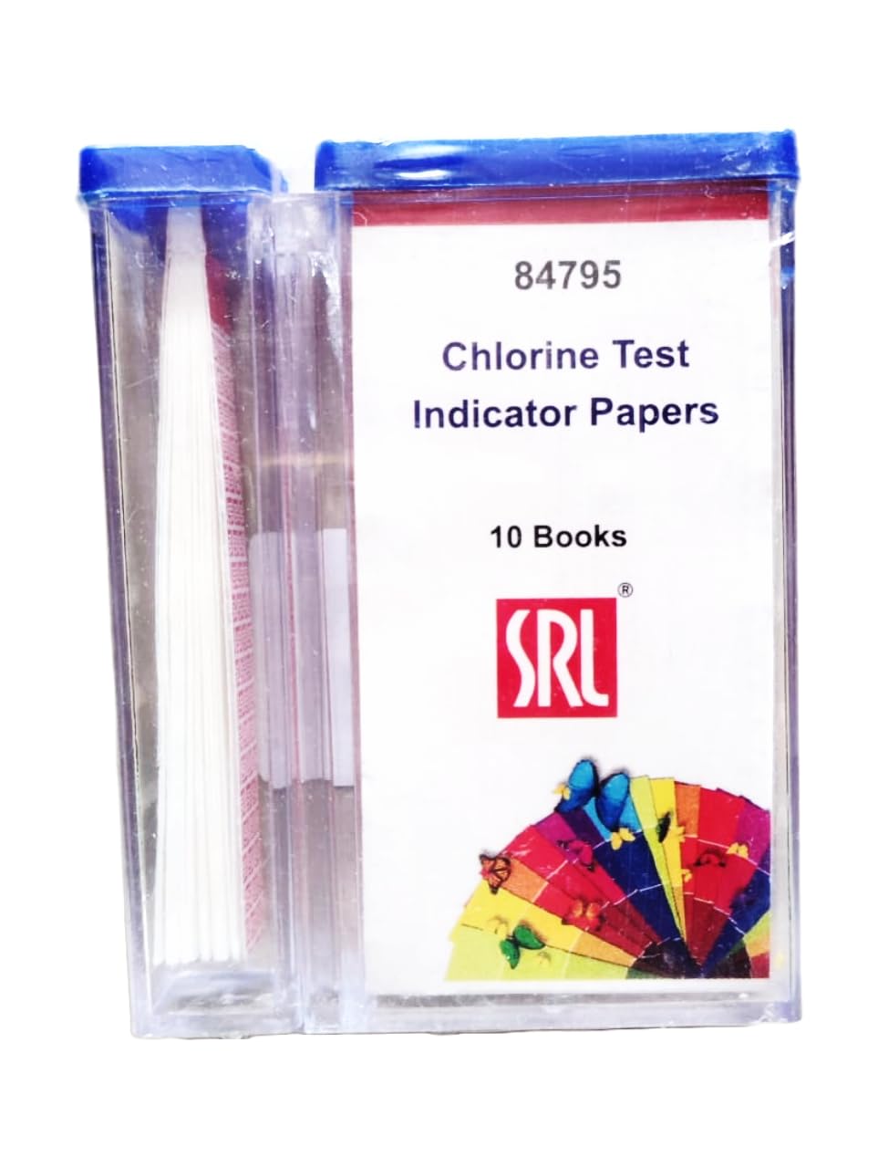 SRL Chlorine Test Indicator Papers,10 Books, 200 Strips, 5ppm-100 PPM indicating chart, instant result for test of chlorine in swimming pool water, spa and beauty parlour and other professional usage