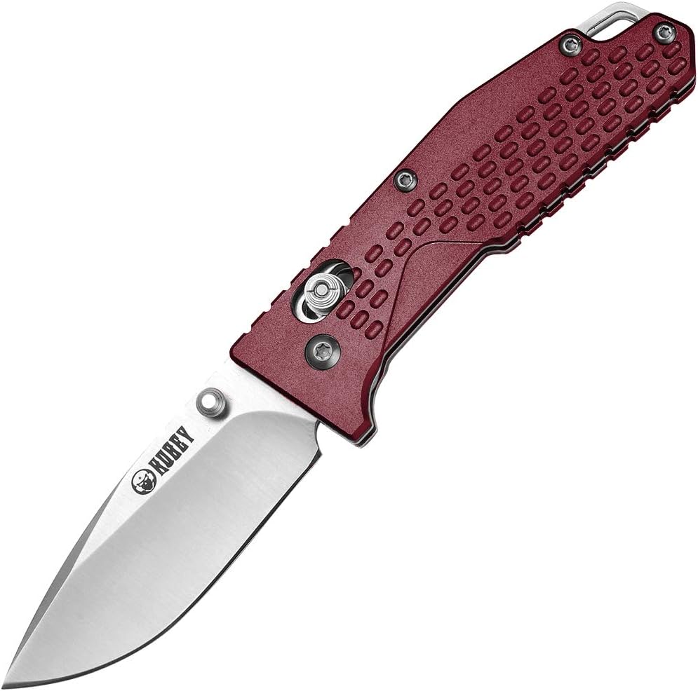 KUBEY EDC Pocket Knives KU095, 2.6" 8Cr14Mov Steel and