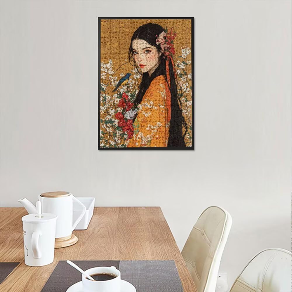 Puzzle 3000 Pezzi, Donna Uccello 3D Puzzle per Adulti Impegnativo, Educa Puzzles Artistico, Divertente E Stimolante Puzzles Decorativo per La Famiglia, Regalo e Decorazione Pareti DX0YL6-749