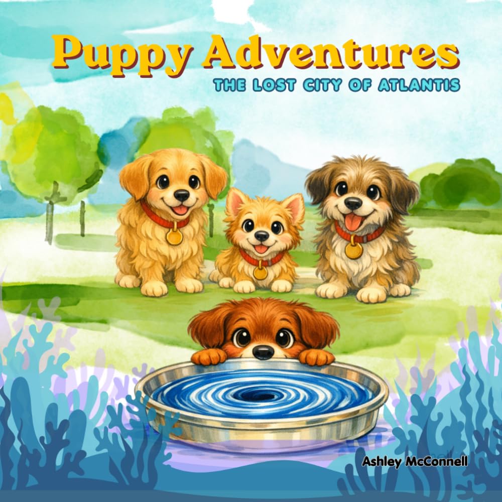 Puppy Adventures: The Lost City of Atlantis: (A Puppy Adventure through an Interactive, Coloring Storybook for Young Readers and Artists, ages 3-12)