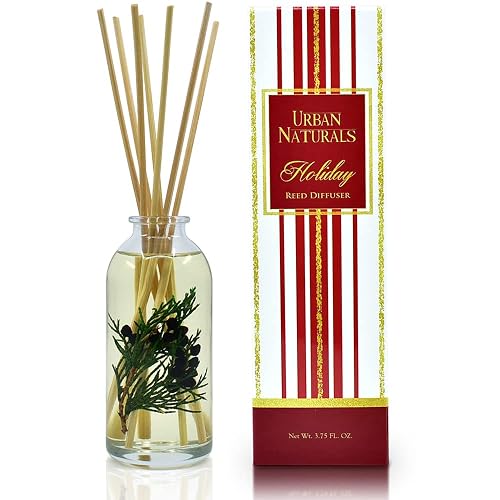 Urban Naturals Holiday Cranberry & Pine Holiday Wreath Reed Diffuser