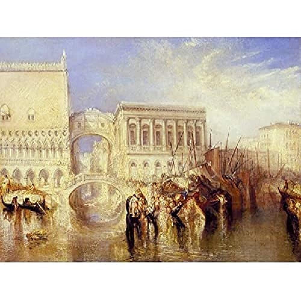 Turner Venice The Bridge Of Sighs Unframed Wall Art Print Poster Home Decor Premium