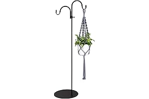 Navaris Shepherds Hooks for Outdoor - Hanging Bird Feeder Plant Pot Hook...