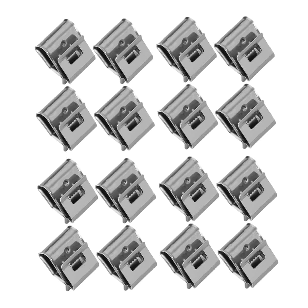 SOLUSTRE 165 Stk Volt-erdungsklemme Kabelclips Rahmen Drahtklammern Anhängerrahmen-drahtclips Drahtklemmen Aus Edelstahl Kabelmanagement Für -module Kabelklemmen 304 Edelstahlmaterial