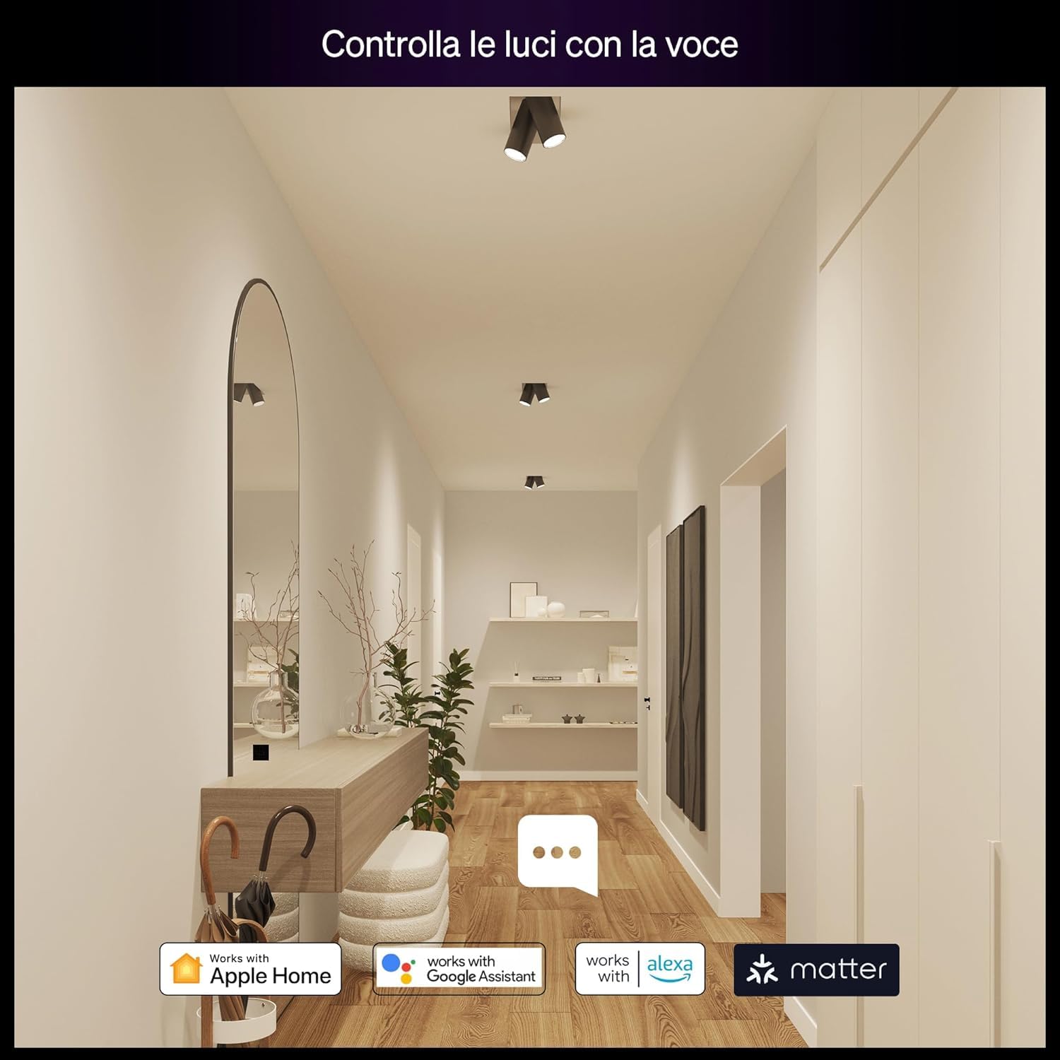 Philips Hue Essential Starter Kit, Con Bridge, 3 lampadine smart GU10 e Smart button, Lampadine intelligenti con luce bianca e colorata, Luci led compatibili con Alexa, Google Assistant e Apple Home