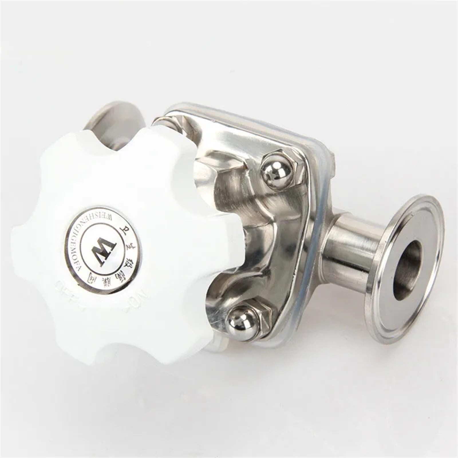 HDPHCRIUN 51mm-108mm SS316 Stainless Steel Tri Clamp Diaphragm Valve(76mm Clamp 91)