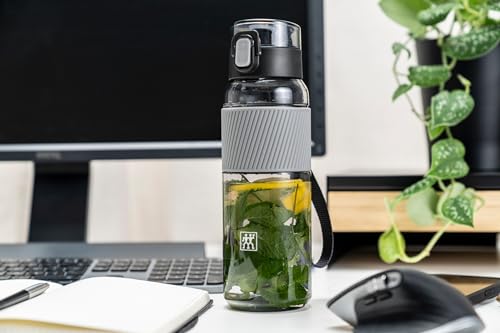 ZWILLING Trinkflasche 680 ml, Auslaufsicher, Fruchtsieb, Dunkel-Blau – Ansicht 2
