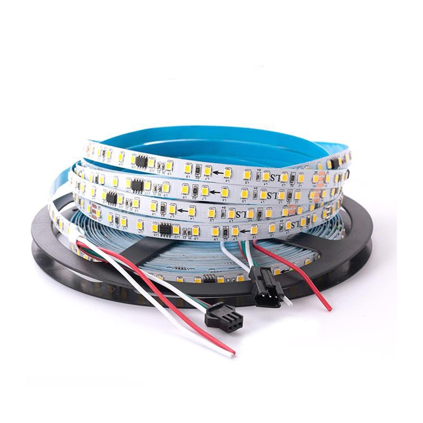 Tira de Luces Led direccionable de 24V SMD 2835 IC WS2811 120Leds/m 5M 10M 24 V Cinta de voltios Tira de Luces Led direccionable frío cálido Blanco Natural(Nature White 4500K)